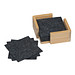 15 Filzuntersetzer im Bambusständer, anthrazit