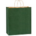 Papier-Tragetasche gerippt, groß, grün