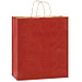 Papier-Tragetasche gerippt, groß, rot