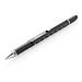 XD COLLECTION Aluminium Tool-Stift 5-in-1, blaue Mine, schwarz