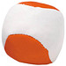 Anti-Stress-Knautsch-Ball, weiß/orange