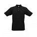 JAMES & NICHOLSON Unisex Poloshirt, schwarz, M