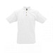 JAMES & NICHOLSON Unisex Poloshirt, weiß, L