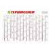 14-Monats-Wandplaner Comfort 2026, inkl. 2-fbg. Werbeaufdruck