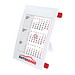 2-Jahres-Tischkalender 2027/2028, weiß/rot