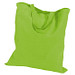 Einkaufstasche Baumwolle, kurze Henkel, apfelgrün