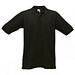 FRUIT OF THE LOOM® Unisex Poloshirt Pique, schwarz, L