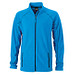 JAMES & NICHOLSON Unisex Fleecejacke, blau, M