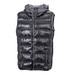 JAMES & NICHOLSON Herren Daunenweste, schwarz/grau, XL