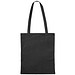 Einkaufstasche Baumwolle, lange Henkel, schwarz