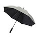 Automatik Stockschirm Silver, Schwarz/Silber
