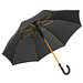 FARE® Automatik-Stockschirm Windproof, schwarz-orange