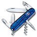 VICTORINOX Taschenmesser Spartan, 12 Funktionen, blau-transparent
