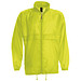 B&C Collection Unisex Windbreaker Jacke, gelb, S