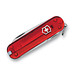 VICTORINOX Taschenmesser Rally, 9 Funktionen, rot-transparent