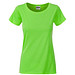 JAMES & NICHOLSON Damen T-Shirt Basic aus Bio-Baumwolle, hellgrün, M