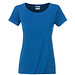 JAMES & NICHOLSON Damen T-Shirt Basic aus Bio-Baumwolle, blau, L