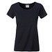 JAMES & NICHOLSON Damen T-Shirt Basic aus Bio-Baumwolle, schwarz, M