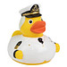 Schnabels® Bade-Ente Kapitän, gelb/weiß