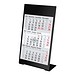 Geiger-Notes 3-Monats-Tischkalender aus Metall 2026/2027, schwarz