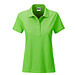 JAMES & NICHOLSON Damen Poloshirt Basic Bio BW, hellgrün, L