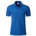 JAMES & NICHOLSON Herren Poloshirt Basic Bio BW, blau, M