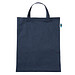 Fairtrade Baumwolltasche mit kurzen Henkeln, dunkelblau