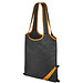 Faltbare Einkaufstasche Shopper Compact, schwarz/orange