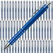 Werbe-Set: 300 Kugelschreiber Hollywood, inkl. Druck, blaue Mine, blau