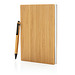 XD COLLECTION Bambus Notizbuch & Stift A5, braun