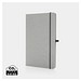 A5 Hardcover Notizbuch aus PU, Hellgrau