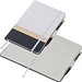 A5 Notizbuch mit Kugelschreiber, weiß