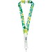 Addie Sublimation Lanyard mit Sicherheitsverschluss aus recyceltem PET Kunststoff, weiss, 20mm