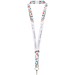 Addie Sublimation Lanyard mit Sicherheitsverschluss, weiss, 15mm