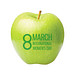 Apfel grün 8 March "International Women`s Day"