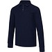 Apollo 245 g/m² Langarm Poloshirt Unisex mit Reißverschluss, navy, 3XS