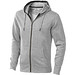 ELEVATE Herren Kapuzensweatjacke Arora, grau meliert, XXL