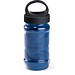 ARTX PLUS. Sporthandtuch aus Polyamid und Polyester mit Flasche (440 mL) aus PP und PET und einem integrierten Karabinerhaken am Deckel, Königsblau