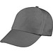 AZO-freie 5 Panel Baumwoll-Baseball-Cap, anthrazit