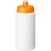Baseline® Plus 500 ml Flasche mit Sportdeckel, weiß/orange