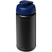 Baseline® Plus 500 ml Sportflasche mit Klappdeckel, schwarz/blau