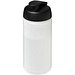 Baseline® Plus 500 ml Sportflasche mit Klappdeckel, transparent/schwarz