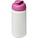 Baseline® Plus 500 ml Sportflasche mit Klappdeckel, weiß/rosa