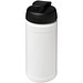 Baseline® Plus 500 ml Sportflasche mit Klappdeckel, weiß/schwarz