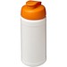 Baseline® Plus 500 ml Sportflasche mit Klappdeckel, weiß/orange