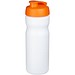 Baseline® Plus 650 ml Sportflasche mit Klappdeckel, weiß/orange