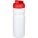 Baseline® Plus 650 ml Sportflasche mit Klappdeckel, weiß/rot