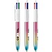 BIC® 4 Colours® Farbverlauf Rosa/Gelb/Türkis