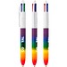 BIC® 4 Colours® Rainbow Decor Weiss/Regenbogen