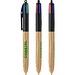 BIC® 4 Colours® Wood Style Schwarz - Naturholz